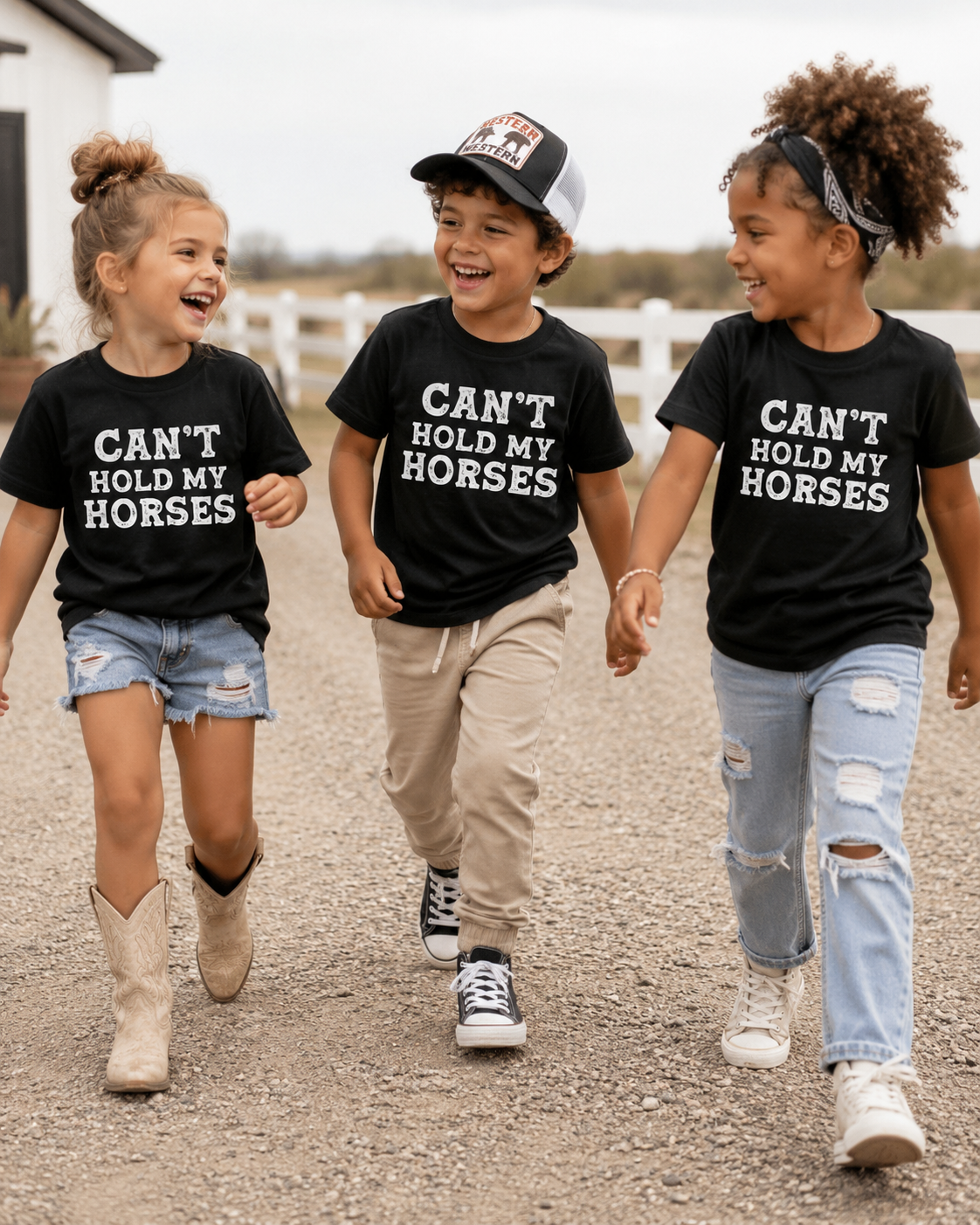 Can't Hold My Horses Kids Tee SBG Co.