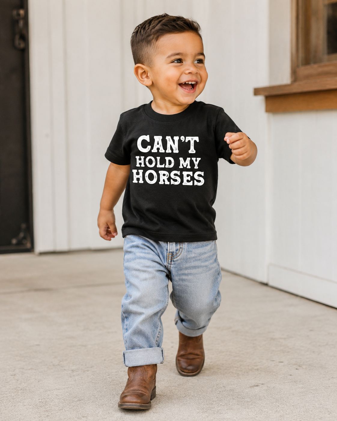 Can't Hold My Horses Kids Tee SBG Co.