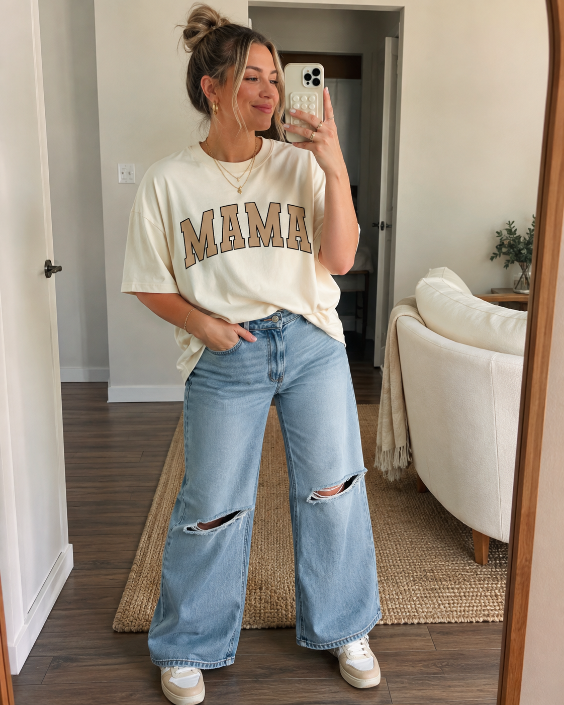 Mama Classic Collegiate Style Varsity Tee SBG Co.