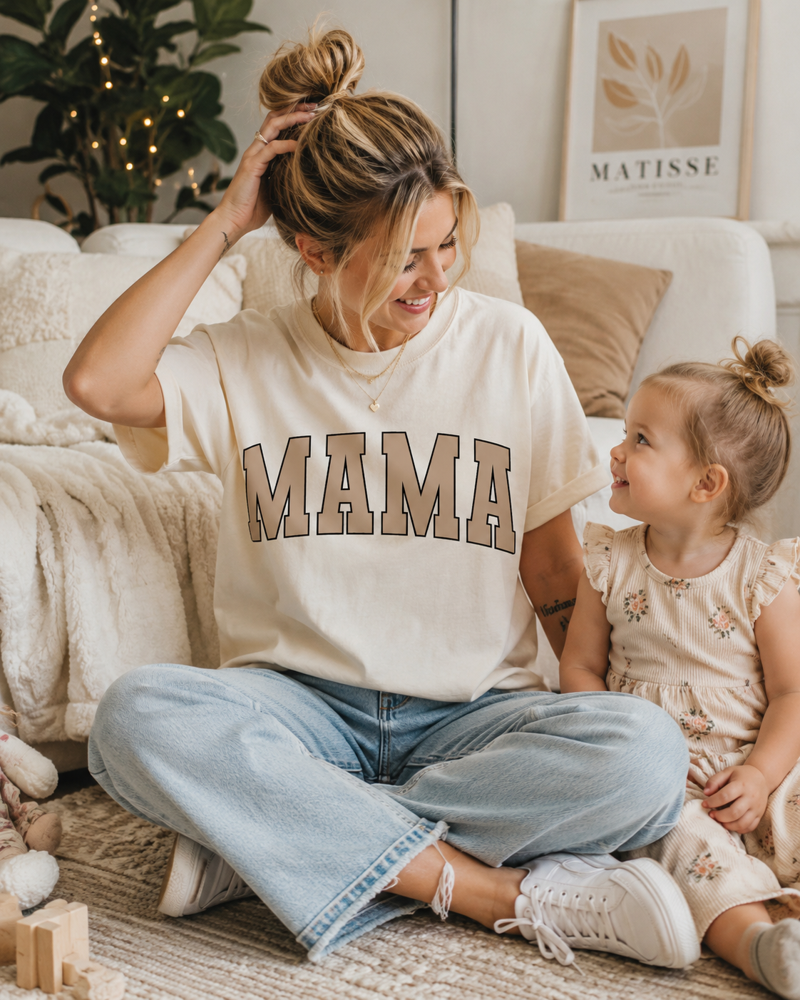 Mama Classic Collegiate Style Varsity Tee SBG Co.