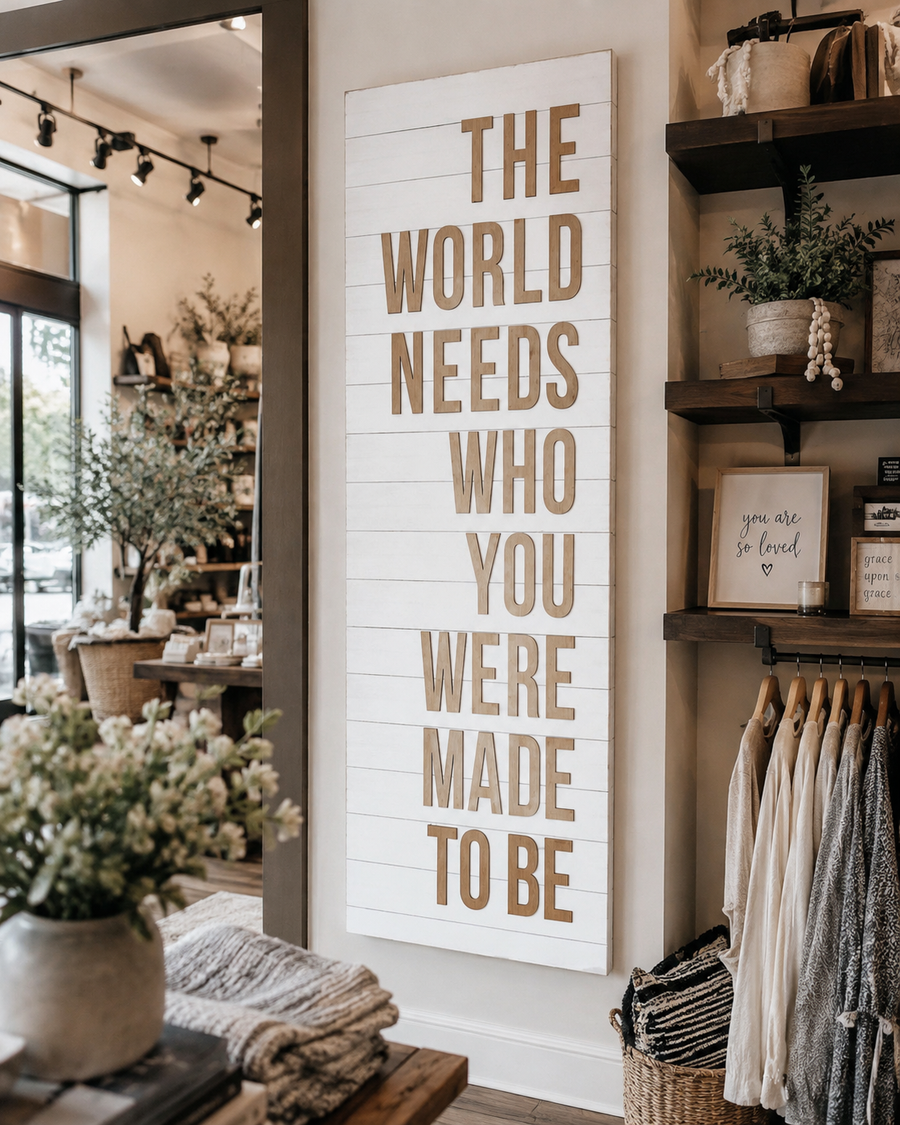 The World Needs Who You Were Made to Be Saved by Grace Co.