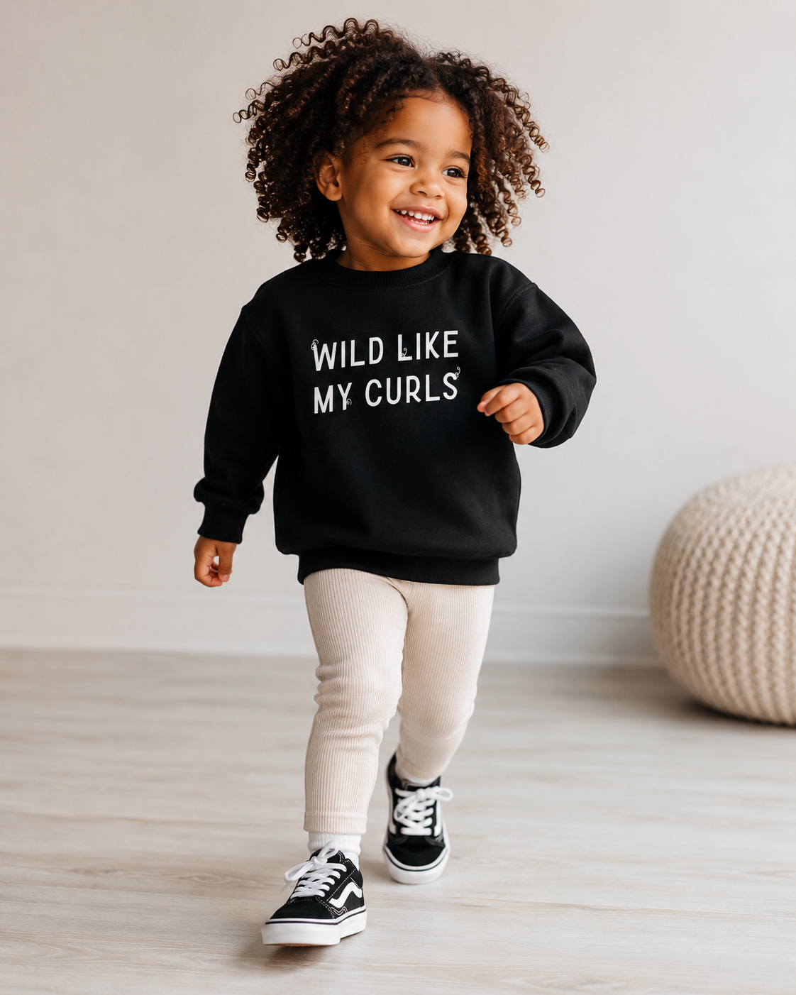 Wild Like My Curls Pullover Saved by Grace Co.