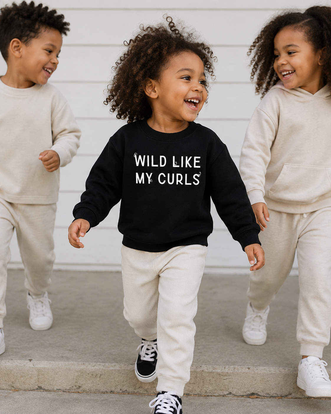Wild Like My Curls Pullover Saved by Grace Co.