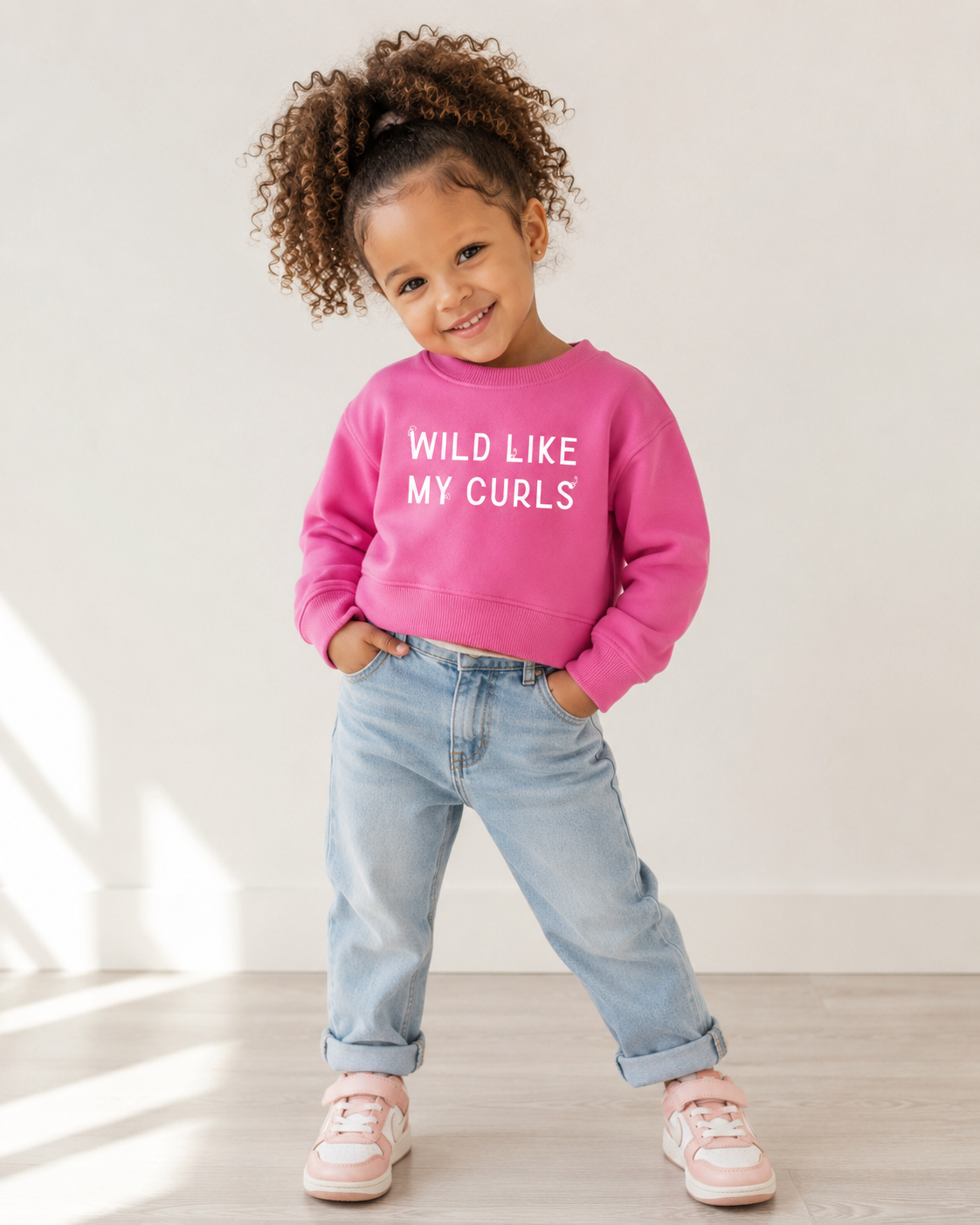 Wild Like My Curls Pullover Saved by Grace Co.