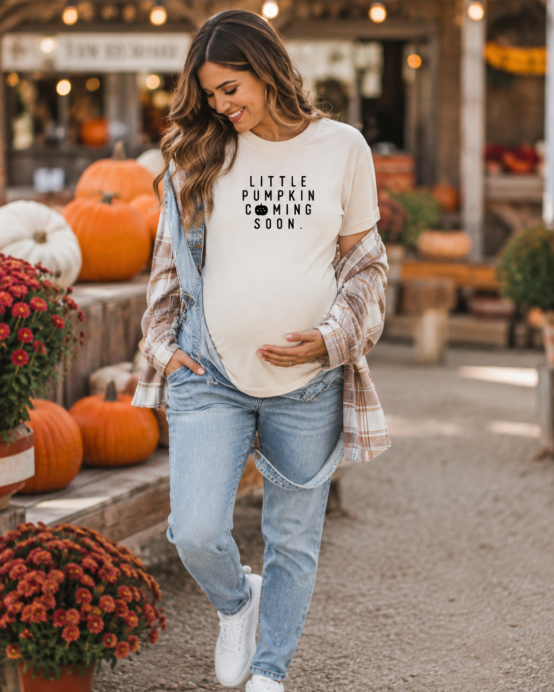 Little Pumpkin Coming Soon Tee Saved by Grace Co.