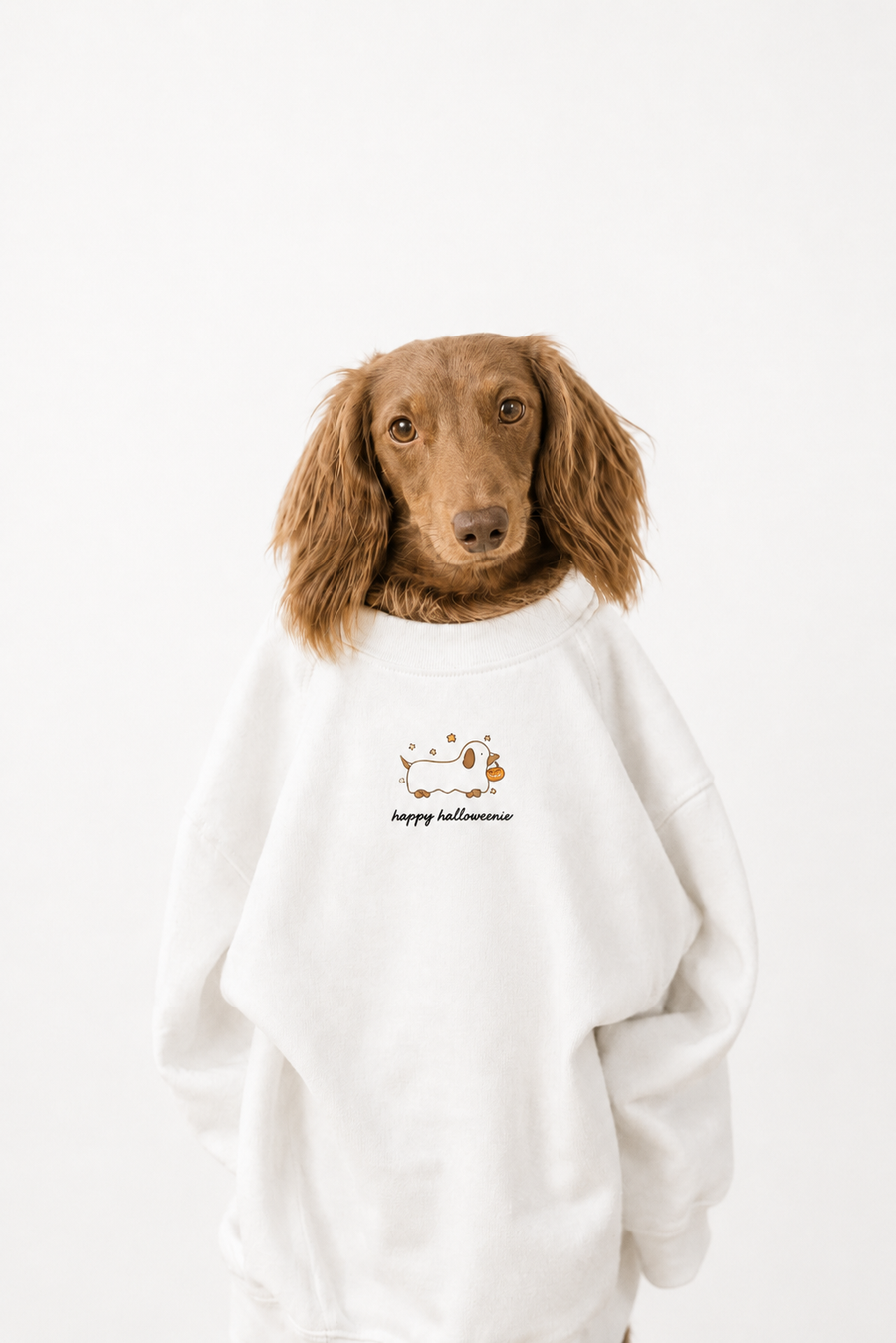 Happy HalloWEENIE Weenie Dog Sweatshirt SBG Co.