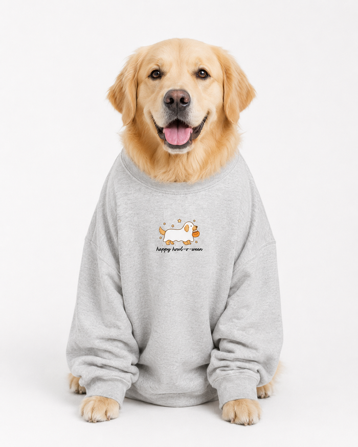 Happy HOWL-O-Ween Golden Retriever Sweatshirt SBG Co.