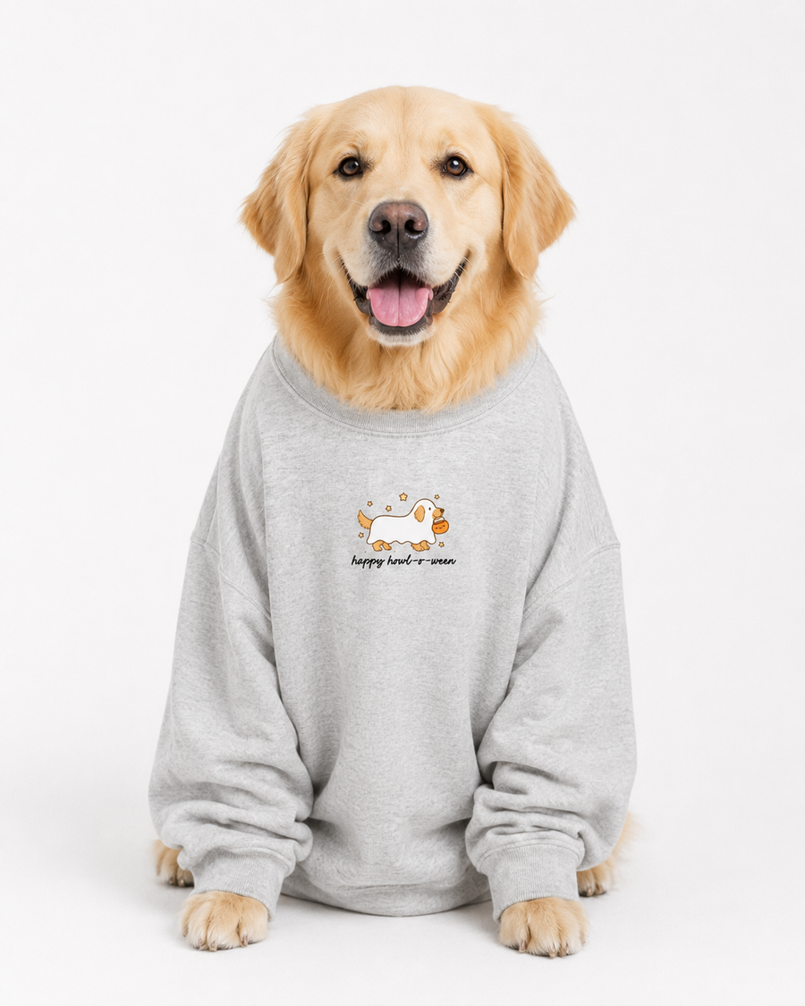 Happy HOWL-O-Ween Golden Retriever Sweatshirt SBG Co.