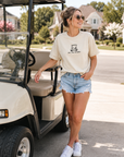 Jesus, Take the Wheels - Golf Cart Minimal Tee or Sweatshirt
