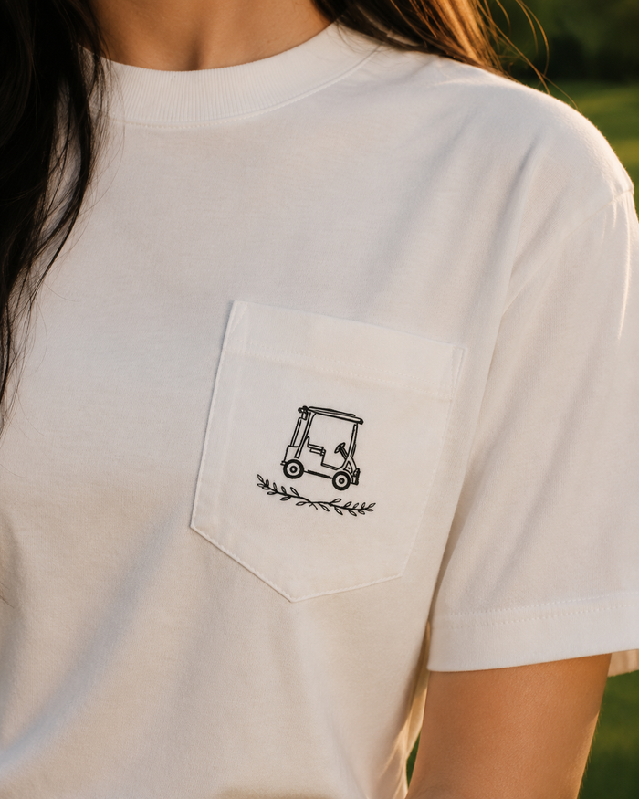 Minimal Golf Cart Pocket Tee SBG Co.