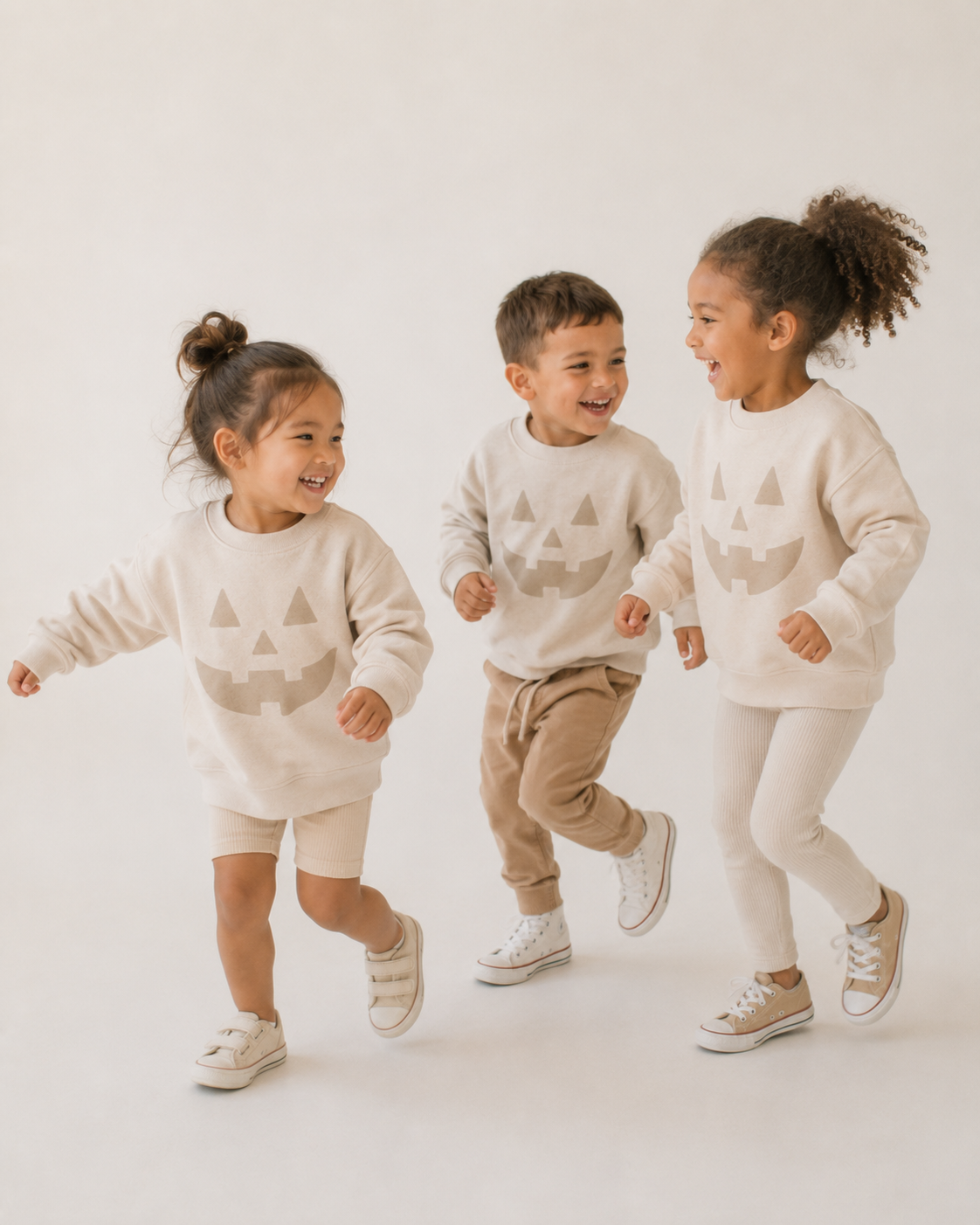 Neutral Jack-O-Lantern Baby/Kids Pullover SBG Co.