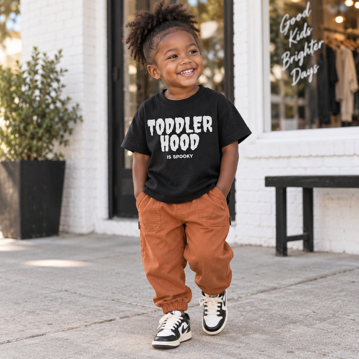 Toddlerhood Is Spooky Kids Halloween Tee &amp; Sweatshirt SBG Co.