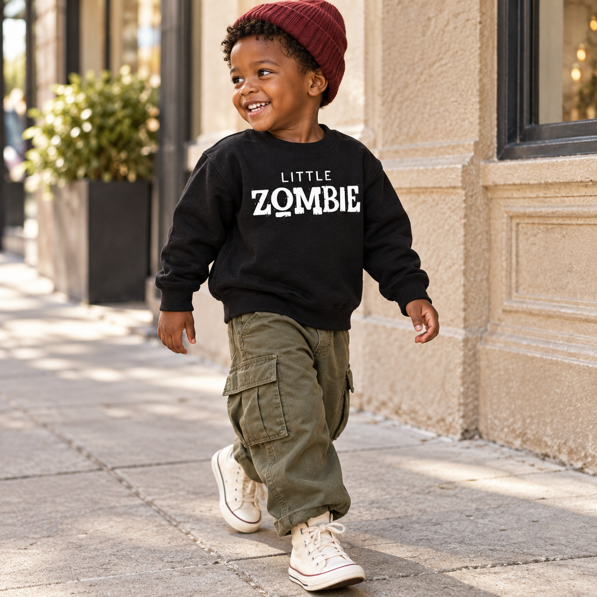 Little Zombie Kids Halloween Tee &amp; Sweatshirt SBG Co.