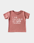 I am Capable of Mighty Things Kids Tee