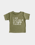 I am Capable of Mighty Things Kids Tee