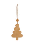 Christmas Tree Leather Ornament | Handmade & Sustainable