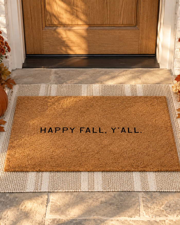 Happy Fall Ya'll Doormat SBG Co.