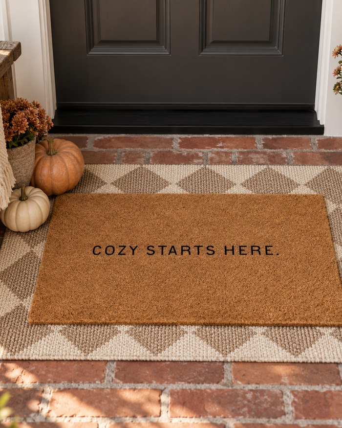 Cozy Starts Here  Doormat SBG Co.