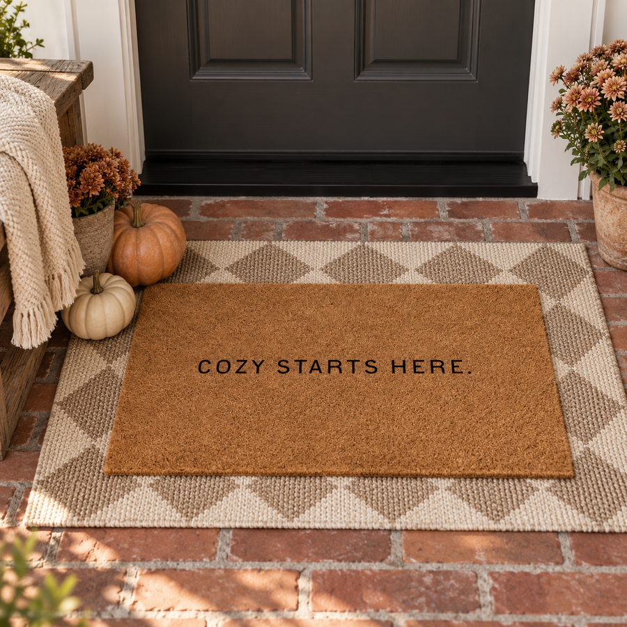 Cozy Starts Here  Doormat SBG Co.