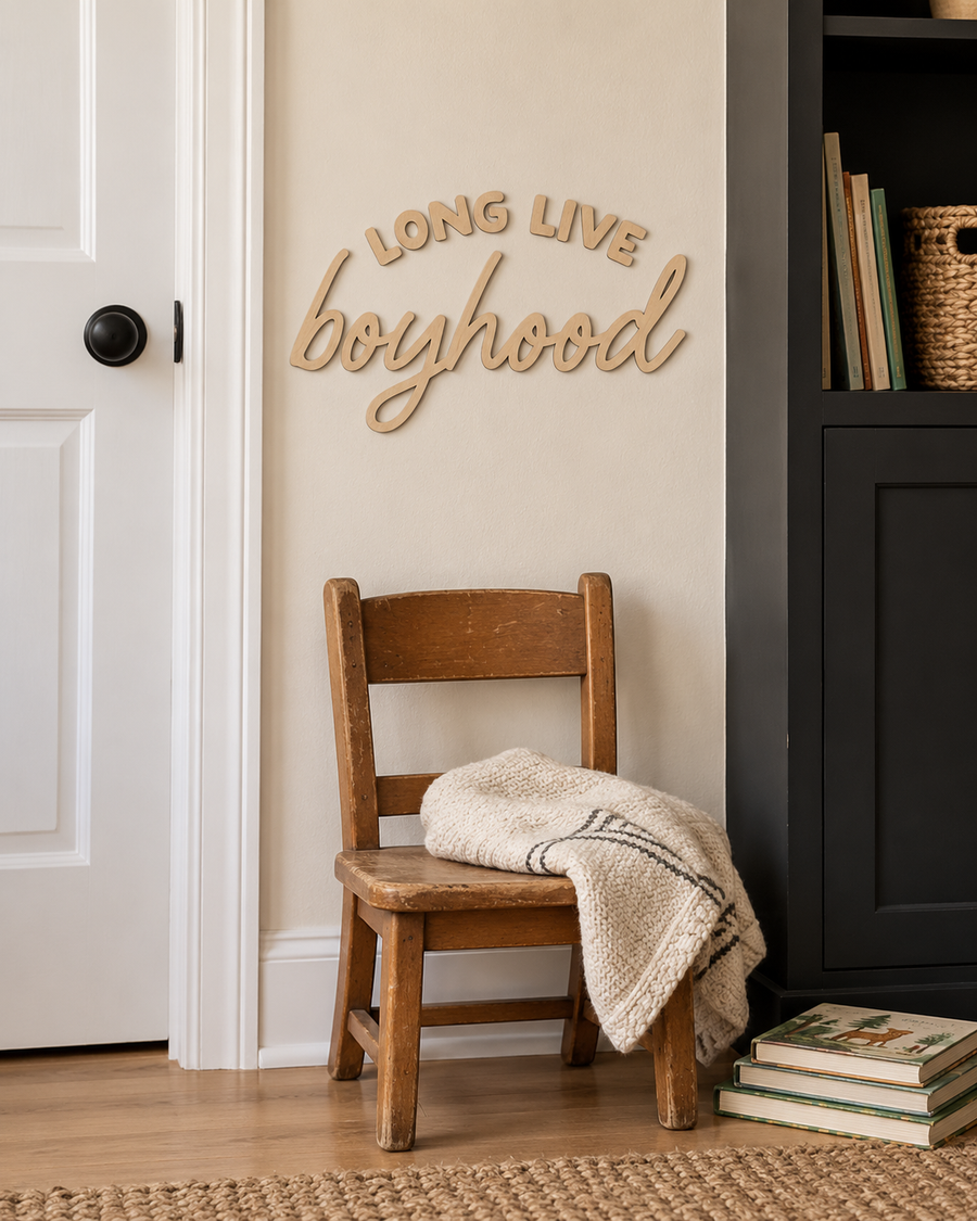 Long Live Boyhood Wall Sign Saved by Grace Co.