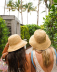 Raffia Bucket Hat with Charms