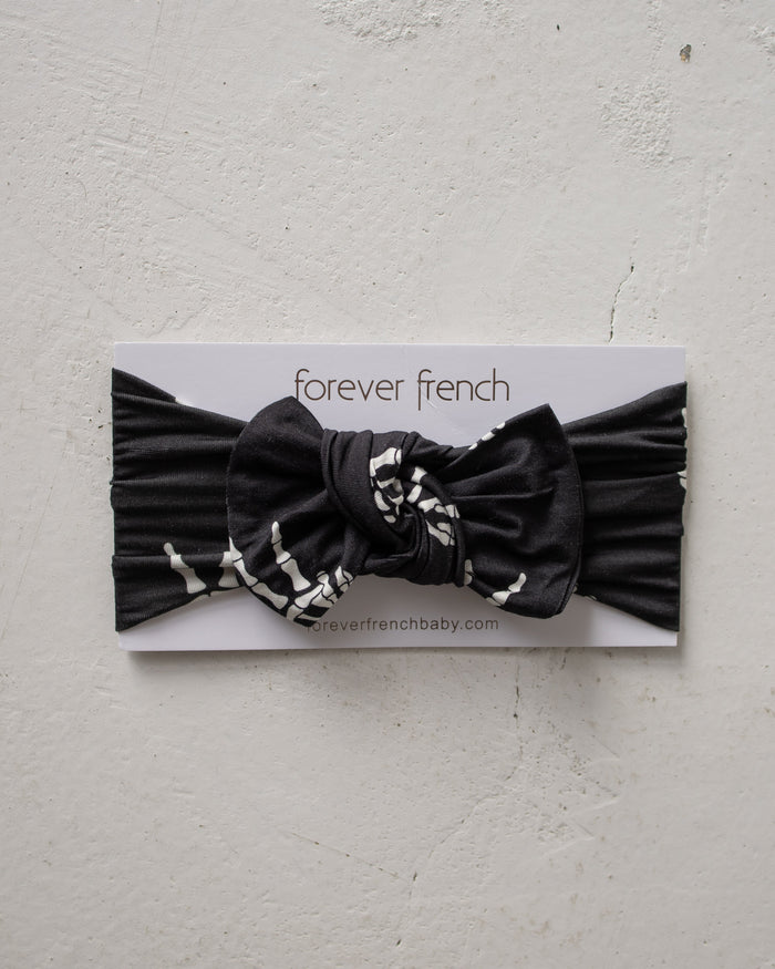 Bamboo Head Wrap | Midnight Skelly forever french baby