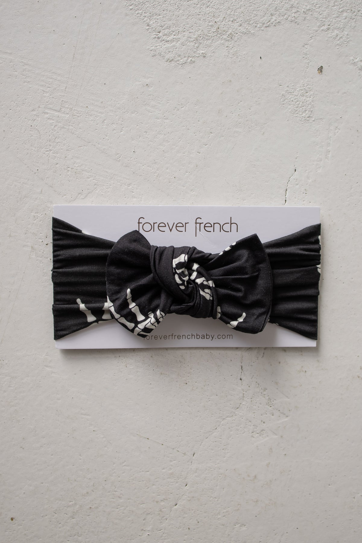 Bamboo Head Wrap | Midnight Skelly forever french baby