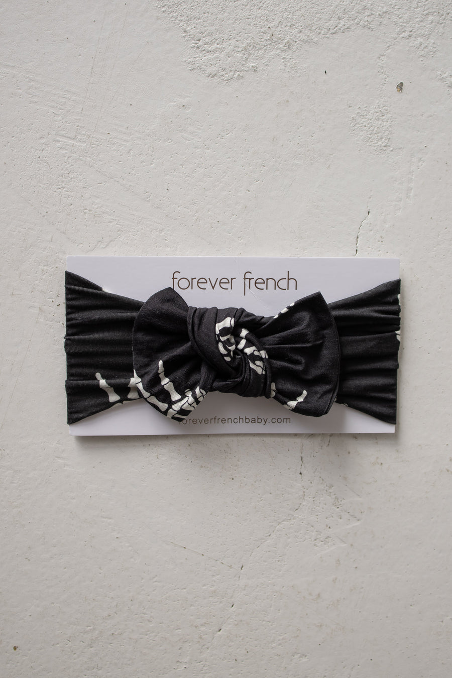 Bamboo Head Wrap | Midnight Skelly forever french baby