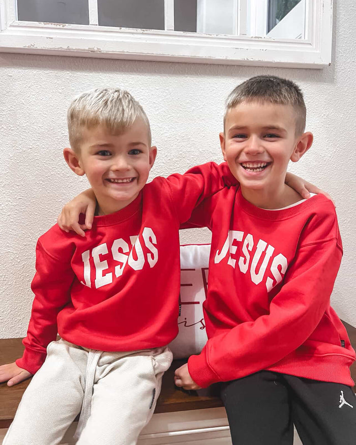 Jesus Varsity Crew- Kids Sweatshirt SBG Co.