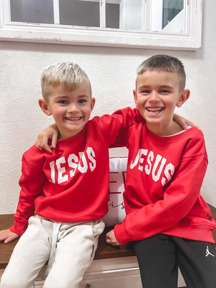 Jesus Varsity Crew- Kids Sweatshirt SBG Co.