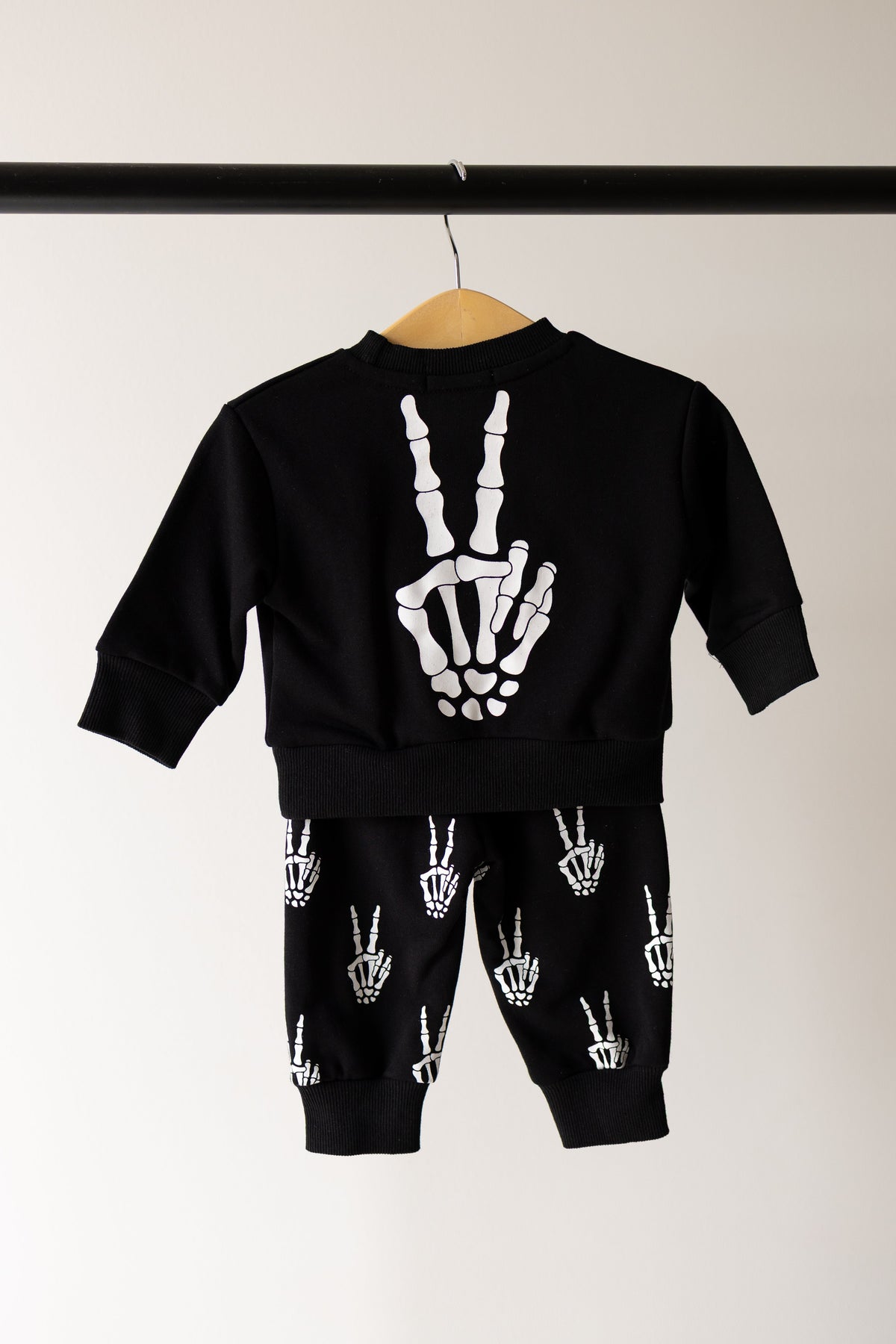 Child Sweat Set | Midnight Skelly forever french baby