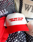 Love you to the Moon - Red Vintage Trucker Hat