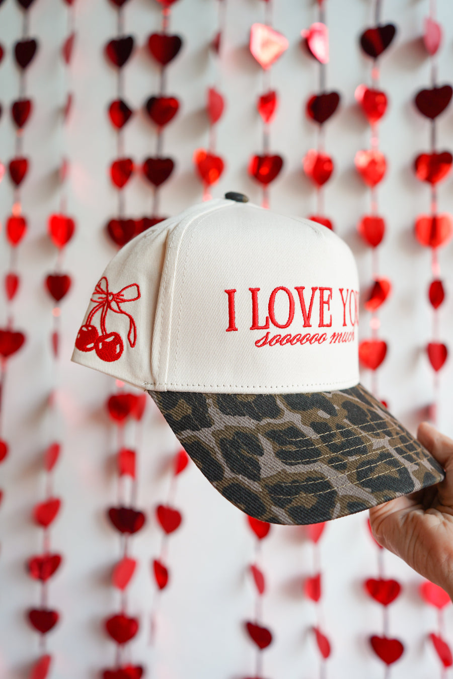 I Love You Sooooo Much - Leopard Vintage Hat KenzKustomz