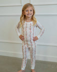 Spring Floral Garland | Two Piece Pajama Set