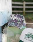 He's Hunting - Camo Vintage Trucker Hat