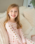 Strawberry Stripe | Two Piece Pajama Set