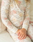 Blue Pastel Floral | Two Piece Pajama Set