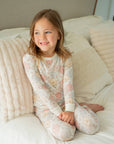 Blue Pastel Floral | Two Piece Pajama Set