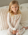 Spring Floral Garland | Two Piece Pajama Set