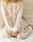 Spring Floral Garland | Two Piece Pajama Set