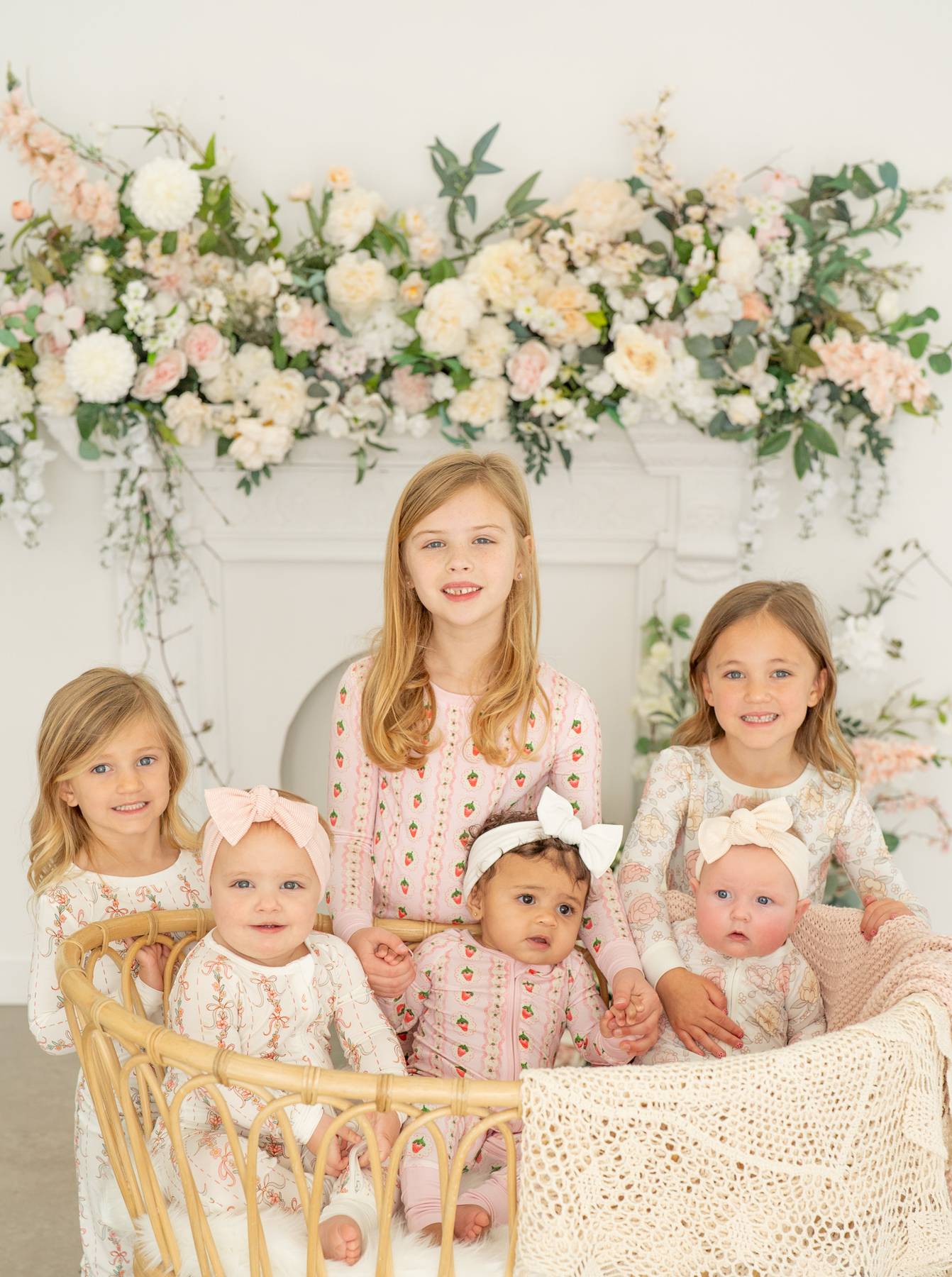 Spring Floral Garland | Two Piece Pajama Set