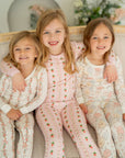 Blue Pastel Floral | Two Piece Pajama Set