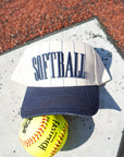Softball - Striped Trucker Hat