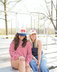 Swing Batter Batter - Navy Pinstripe Trucker Hat KenzKustomz