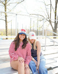 Swing Batter Batter - Navy Pinstripe Trucker Hat KenzKustomz