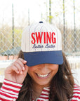 Swing Batter Batter - Navy Pinstripe Trucker Hat KenzKustomz