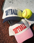 Softball - Striped Trucker Hat