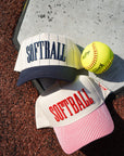 Softball - Striped Trucker Hat