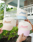Mommin' - Striped Vintage Trucker Hat