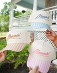 Mommin' - Striped Vintage Trucker Hat